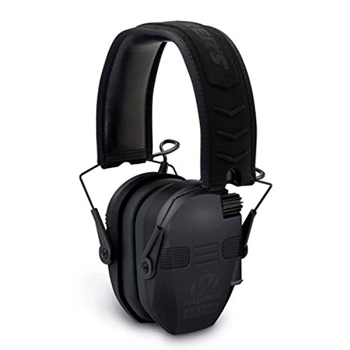 Walker's Razor Quad Electronic Muffs- 4 Mic 360 Degree Sound Capture - Black - One Size - With Bluetooth