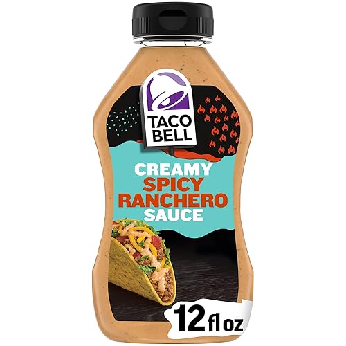 Taco Bell Creamy Spicy Ranchero Sauce, One 12 Fl Oz (354 ml) Squeezable Bottle