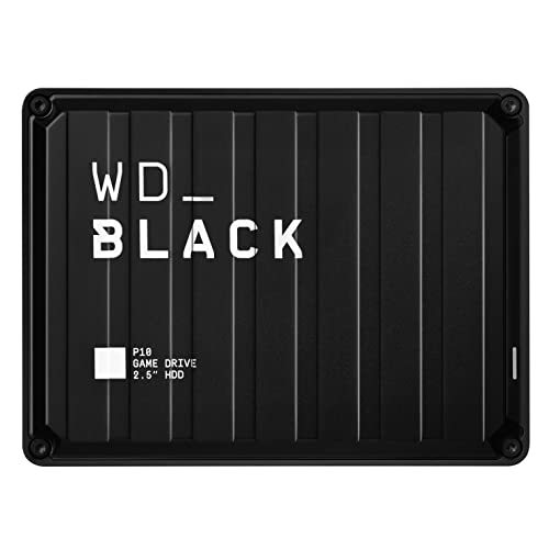 WD_Black P10 Game Drive 2 TB Externe Gaming Festplatte (Mobile und robuste Festplatte, für Konsole und PC, bis zu 125 Spiele speichern) Schwarz - Portable HDD - 2 TB - Konsole oder PC