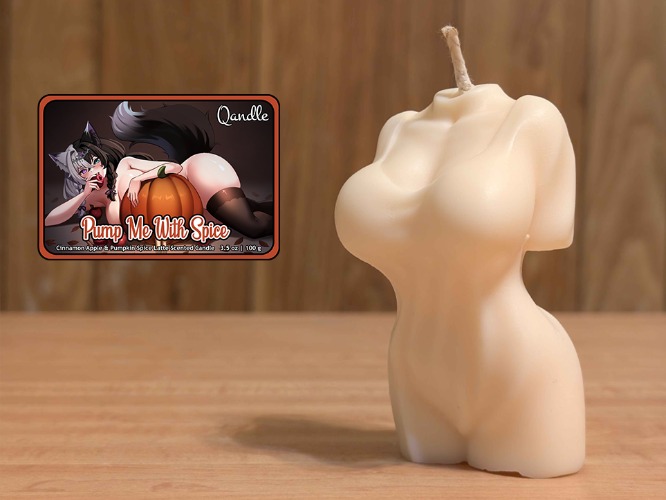 Pump Me With Spice Feminine Body Candle