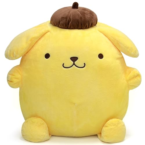 Maikerry 18 in Plush Toys, Kawaii Anime Dog Stuffed Animals Pillow Accessories, Giant Anime Plush Figure Pillow Toy for Girls Fans Birthday Party Present (Happy) - Happy