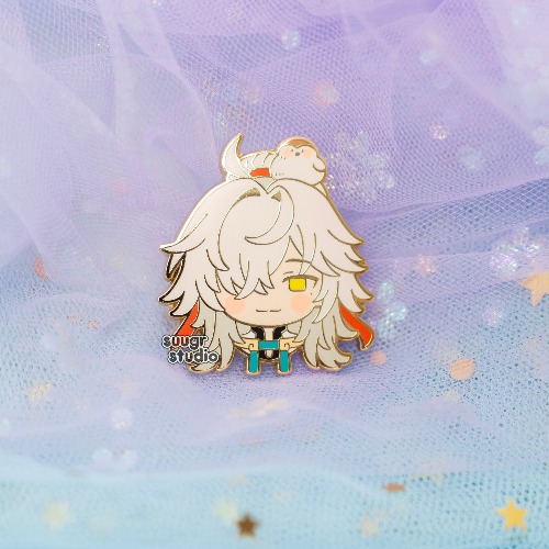 HSR Jing Yuan and Dan Heng Imbibitor Lunae(DHIL) Honkai Star Rail Hard Enamel Pin - Jing Yuan / [A Grade] / Locking Clasps