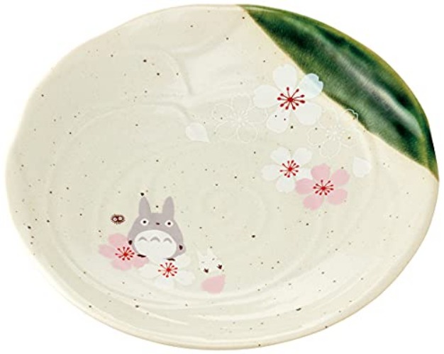 Studio Ghibli - My Neighbor Totoro - Sakura/Cherry Blossom, Skater Traditional Japanese Porcelain Dish Series - Dinner Plate