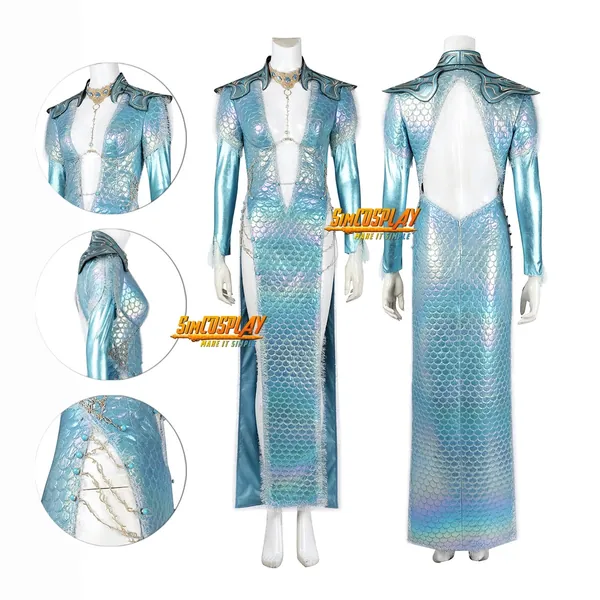 Baldur's Gate 3 Wavemother's Fish Scale Robe Cosplay Costume