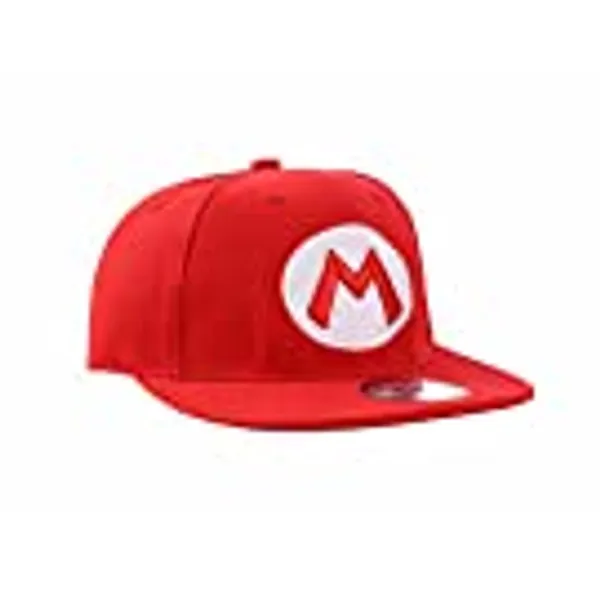 Super Mario Red Snapback Baseball Cap by True heads, Adjustable, Red