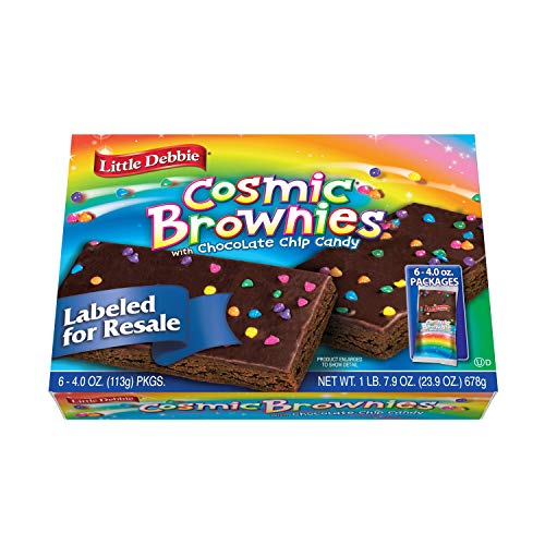 Little Debbie Cosmic Brownie Single-Serve Caddie, Chocolate, 4 Ounce (Pack of 6) - Chocolate - 3.98 Ounce (Pack of 6)
