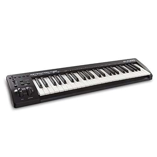 M-Audio Keystation 49 MK3 - Synth Action 49 Key USB MIDI Keyboard Controller with Assignable Controls, Pitch and Mod Wheels, and Software Included - 49 Keys