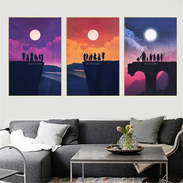 Critical Role Series Poster Art Poster Simple Style Home Decoration Living Room Artwork Painting Canvas Painting No Frame