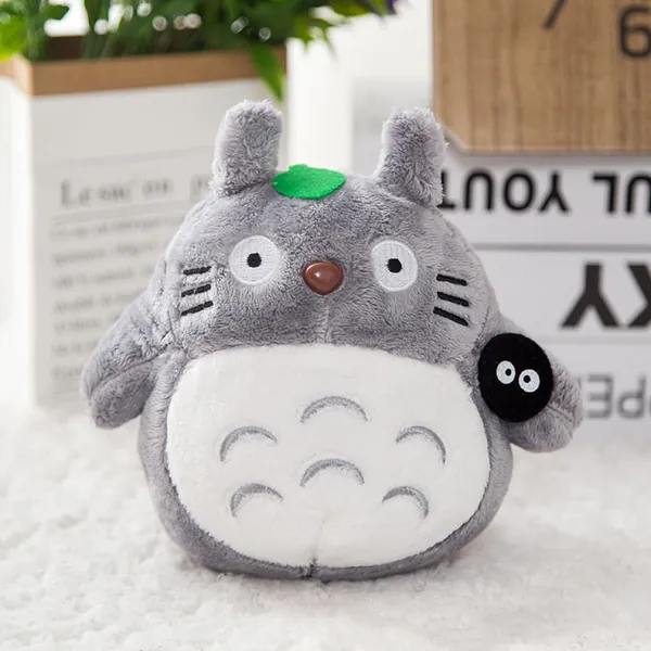Japanese Totoro Figure Plushies (5 Colors, 2 Sizes) - 7" / 20cm / Gray