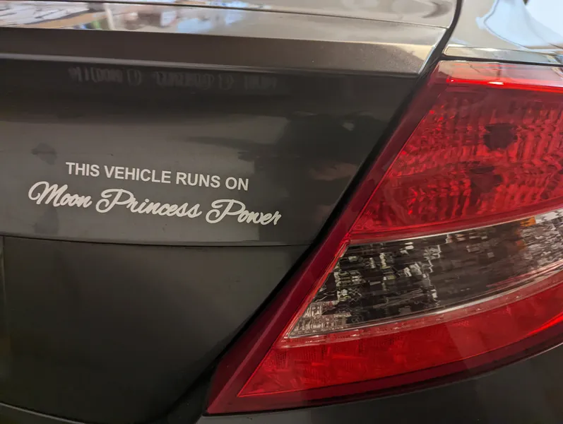 Moon Princess Power Car Decal/Sticker