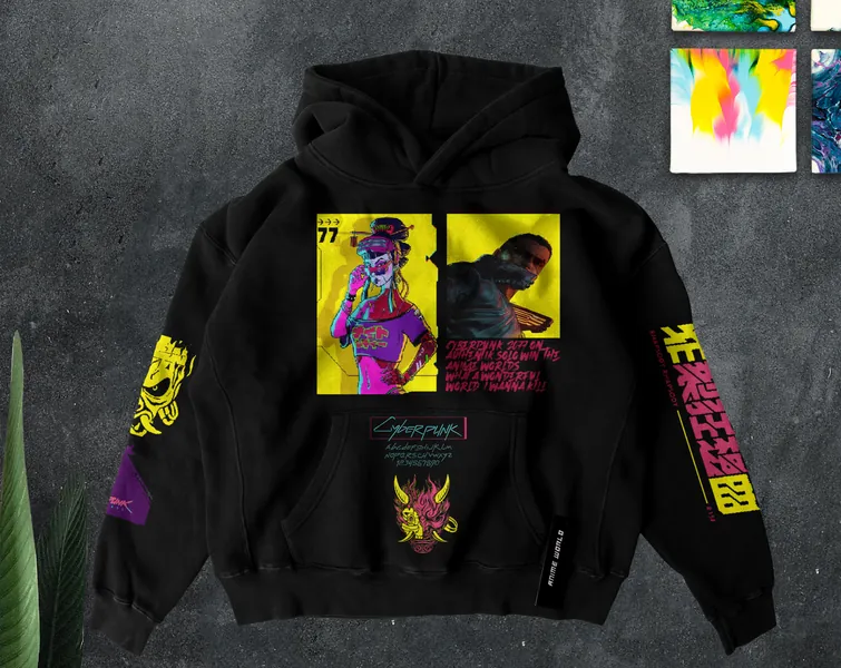 Unisex Oversize Game Cyberpunk Street Style Hoodie