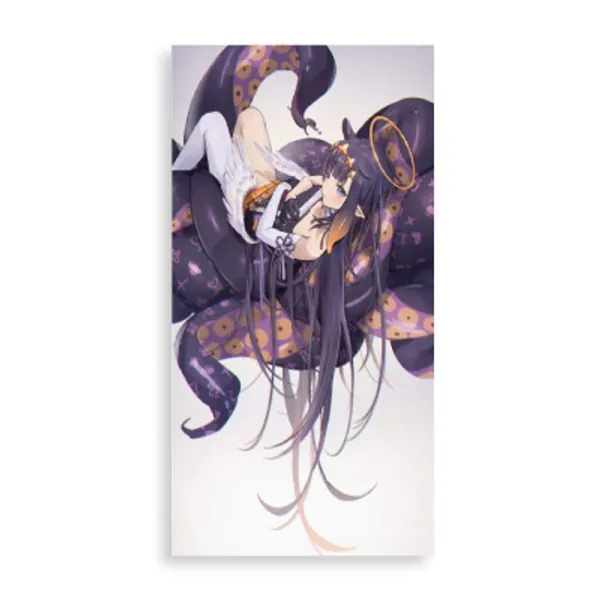 NinomaeIna NIS Hololive VTuber Cute Tentacle Anime Posters and Prints Wall Pictures Bedroom Modern Decorations Creative Decorative Painting Wall Art Decor 16x8 inch Frameless