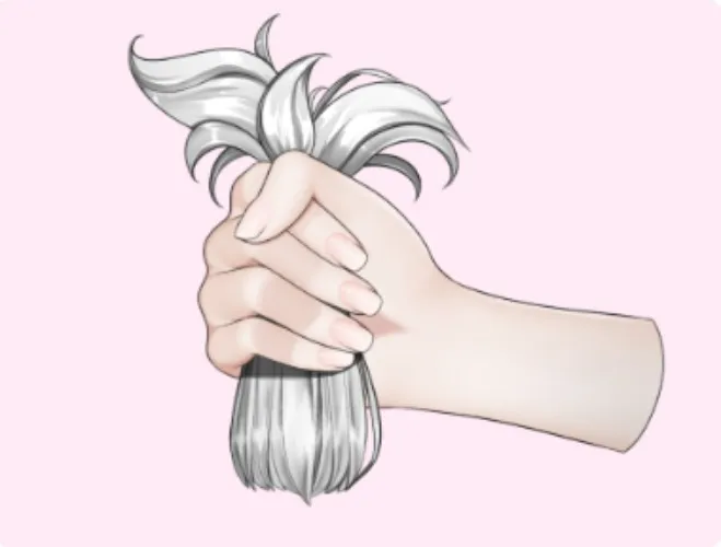 Hair Pull Vtuber Asset