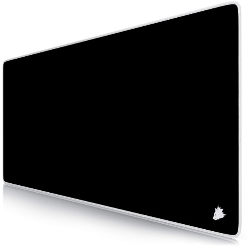 TITANWOLF - Mouse Mat - BLACK WITH WHITE RIM