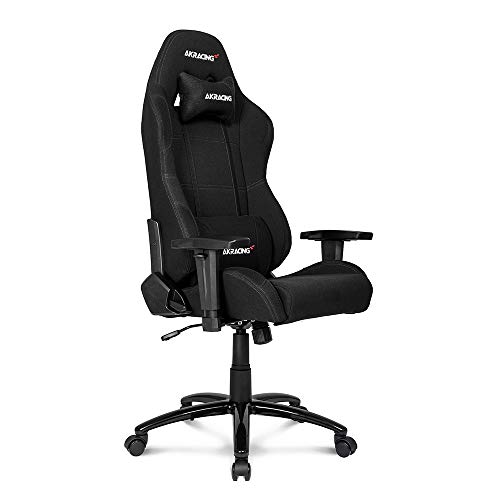 AKRacing Core Series EX-Wide Gaming Chair, Large, adjustable, fabric, BLACK - Large - Black