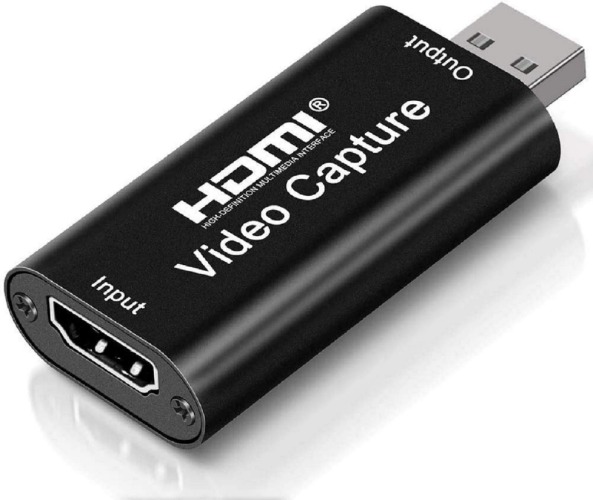 4K HDMI Video Capture Card, Cam Link Card Game Capture Card Audio Capture Adapter HDMI to USB 2.0 Record Capture Device for Streaming, Live Broadcasting, Video Conference, Teaching, Gaming(Black)