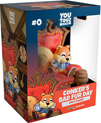 Youtooz Conker's Bad Fur Day 4.8" Vinyl Figure, Official Licensed Collectible from Conkers Bad Fur Day Video Game, by Youtooz Conkers Bad Fur Day Collection - Conkers Bad Fur Day