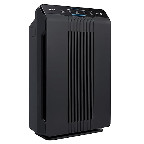 Winix 5500-2 Air Purifier with True HEPA, PlasmaWave and Odor Reducing Washable AOC Carbon Filter Medium - Charcoal Gray - Air Purifier