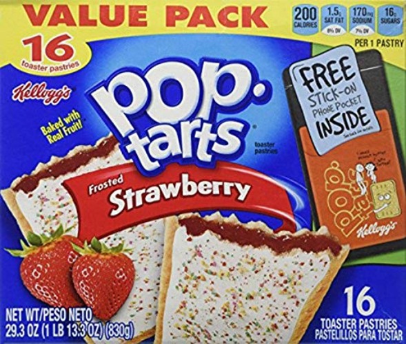 Kellogg's Pop-tarts Frosted Strawberry 16 Count - Frosted Strawberry - 16 Count