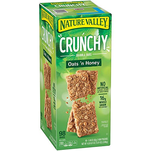 Nature Valley Crunchy Granola Bars Oats 'N Honey, 98-Count 1.49oz bars - Honey - 98 Count (Pack of 1)