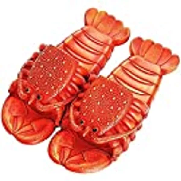 Lobster Slippers Summer Funny Animal Flip Flops Kids Cute Beach Shoes Women Sandals Men Casual Slides