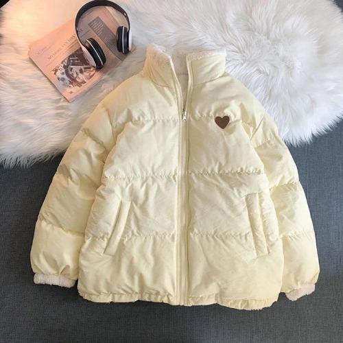 Teddy Bear Love Double Sided Coat - Beige / M