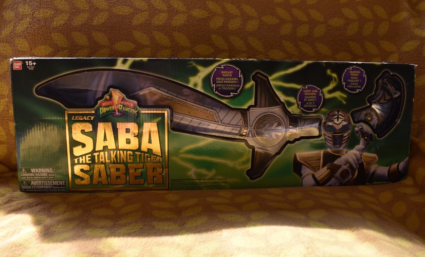 Legacy Mighty Morphin Power Ranger White Ranger Saba Sword Bandai MMPR Toys R Us