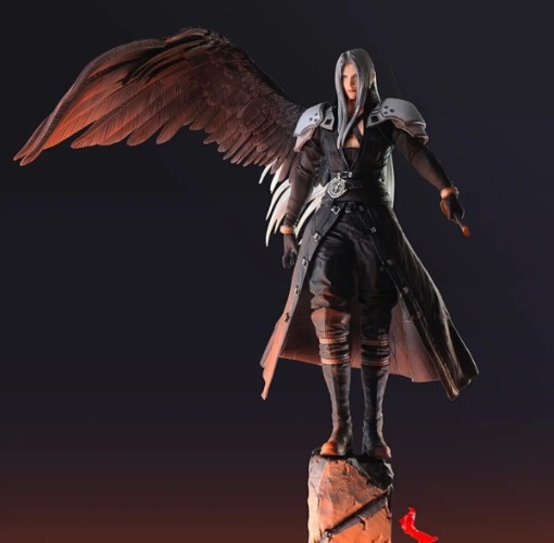 FINAL FANTASY VII REBIRTH COLLECTORS EDITION SEPHIROTH STATUE