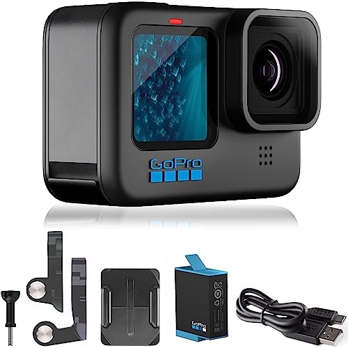 GoPro HERO11 Black – E-Commerce Packaging - Waterproof Action Camera with 5.3K60 Ultra HD Video, 27MP Photos, 1/1.9" Image Sensor, Live Streaming, Webcam, Stabilization - Hero11