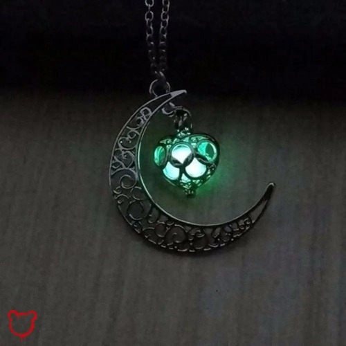 Luna's Glow Necklace - Dark blue