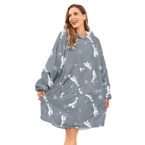 Hoodie Blanket - dolphin