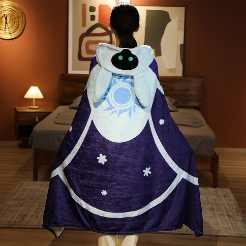 Genshin Impact Blanket Flannel Plush Cloak Genshin Cosplay - Abyss Mage
