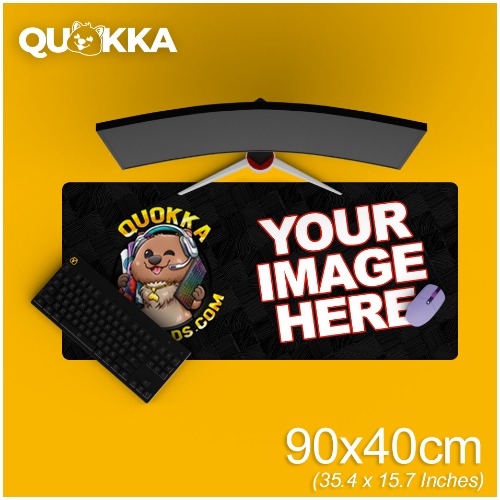 Custom Mousepad 900x400mm - Black Stitched / 3mm
