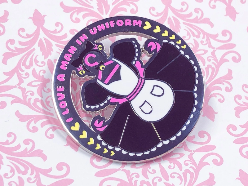 Man In Uniform Catboy Maid Enamel Pin