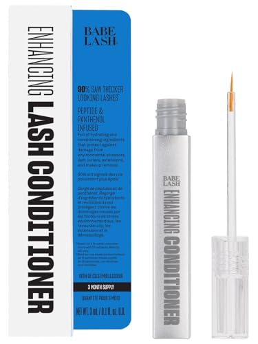 Babe Original Babe Lash Enhancing Conditioner - Conditioning Serum for Eyelashes, with Peptides and Biotin, Promotes Fuller & Thicker Looking Lashes, Companion to Essential Lash Serum - 3 mL, 4-Month Supply