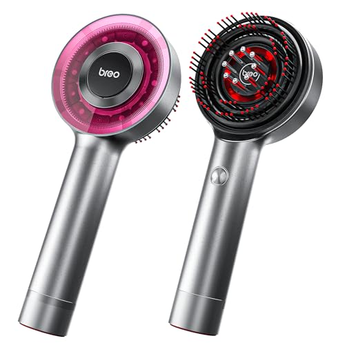 Breo Scalp3 Scalp Massaging Brush, Shiatsu Hair Scalp Massager with IPX7 Waterproof, Cordless Electric Massager for Scalp & Hair, Portable Massager for Head, Deep Massage at Home for Muscle Relax - Black
