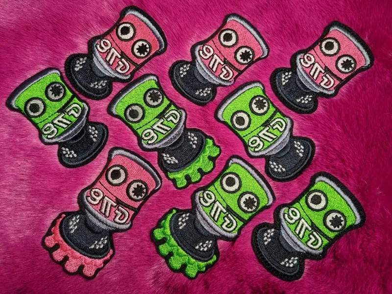 Suction Bomb Splatoon 90mm iron on patch