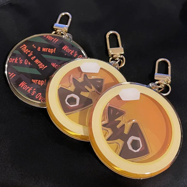Splatoon Salmon Run Golden Egg Shaker Keychain/Charms