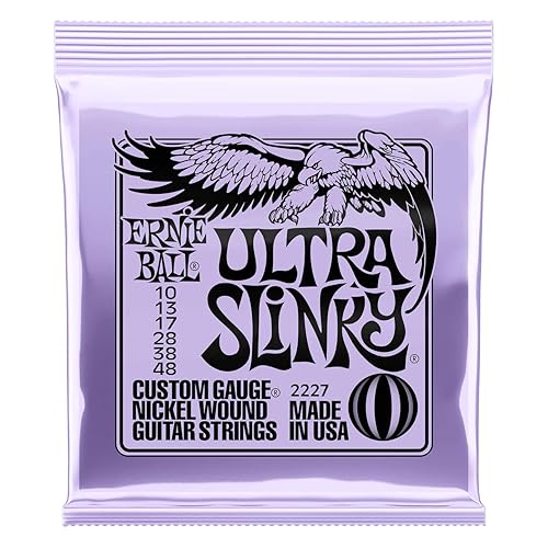 Ernie Ball Ultra Slinky Nickelwound Electric Guitar Strings 10-48 Gauge - Ultra (10-48) - Single Pack - Strings