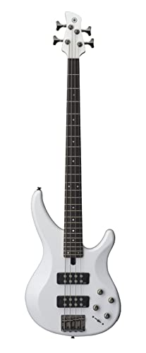 Yamaha 4 String Bass Guitar, Right Handed, White, (TRBX304 WH) - 300 Series - 4-String - White