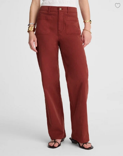 The Emmett Wide-Leg Pant: Patch Pocket Edition | Madewell