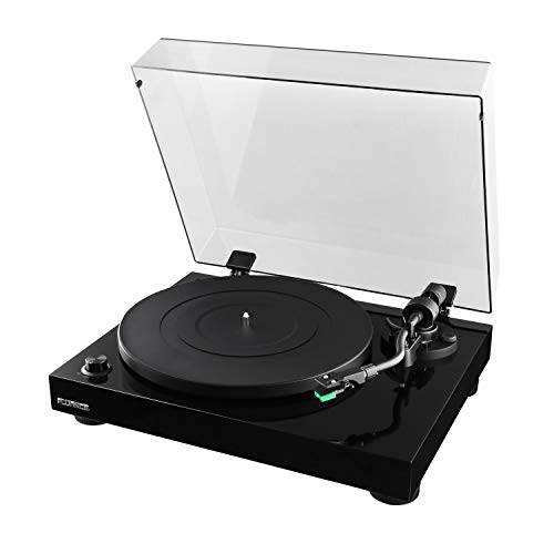 Fluance RT81 Elite High Fidelity Vinyl Turntable Record Player with Audio Technica AT95E Cartridge, Belt Drive, Built-in Preamp, Adjustable Counterweight, High Mass MDF Wood Plinth - Piano Black - Piano Black