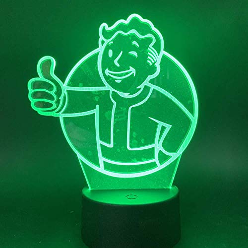 3D Night Light Boys Girls Toy Game Fallout Shelter Color Changing Gift