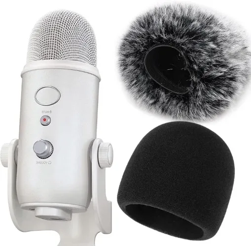 foam and fluffy mic covers 