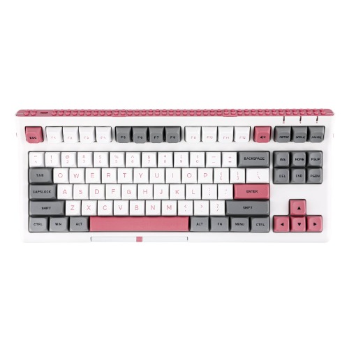 EPOMAKER Brick 87 | Grey Pink / Gateron Pro Yellow 2.0
