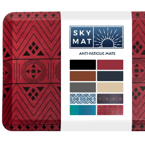Anti Fatigue Comfort Floor Mat by Sky Mats -Commercial Grade Quality Perfect for Standup Desks, Kitchens, and Garages - Relieves Foot, Knee, and Back Pain (20x39x3/4-Inch, Sedona Red Rocks)