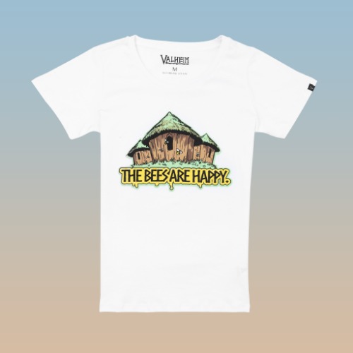 The Bees Are Happy, Valheim Tee, White