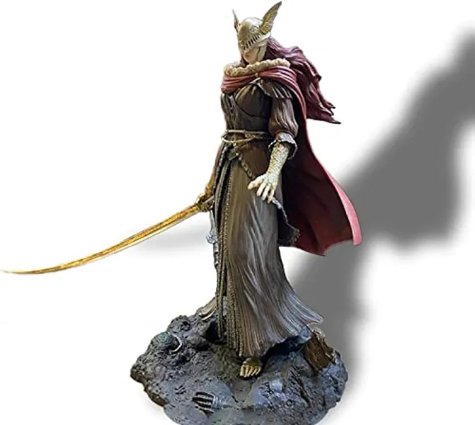 YAJOJO Elden Ring Valkyrie Figure, 9 Inches Elden Ring Valkyrie Statue, Malenia Elden Ring Statue Collectors Edition, Dark Souls Series Resin Figure Statue, Gift for Game Lovers
