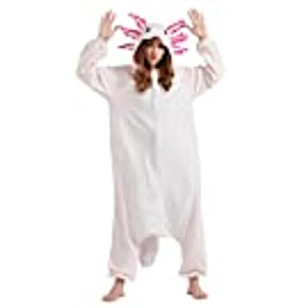 DELEY Unisex Adult Animal Pajamas Warm Sleepwear Onesies Pajamas Halloween Cosplay Homewear Anime Costume