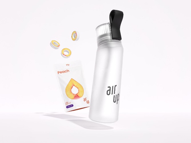 Witte drinkfles incl. 3 Pods